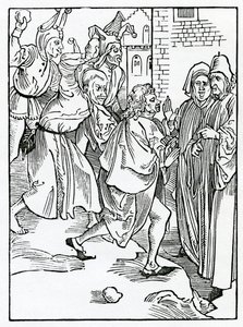 Des moqueurs, des railleurs et des faux accusateurs, illustration de la traduction anglaise d